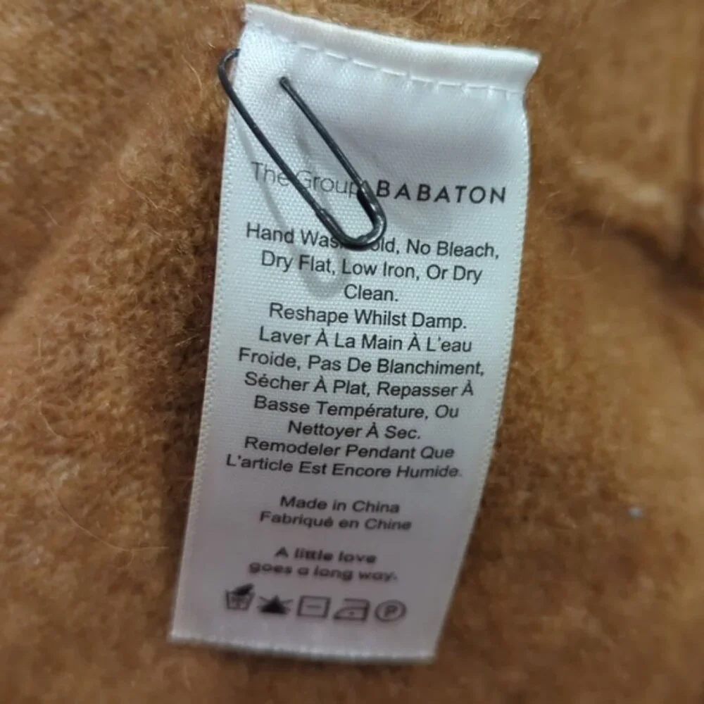 Aritzia Babaton | Adichie Oversized turtleneck Sweater Constant Camel - Picture 9 of 10